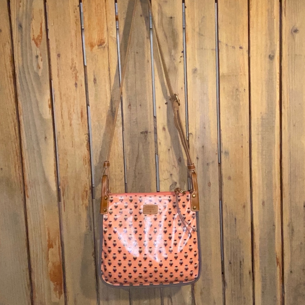 Fossil Coated Canvas Shoulder Bag